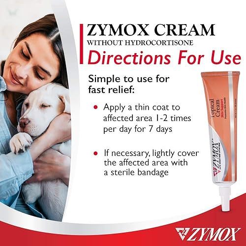 Miniatura 5 de PET KING BRANDS ZYMOX Crema tópica de fuerza veterinaria para perros y gatos, 1 oz