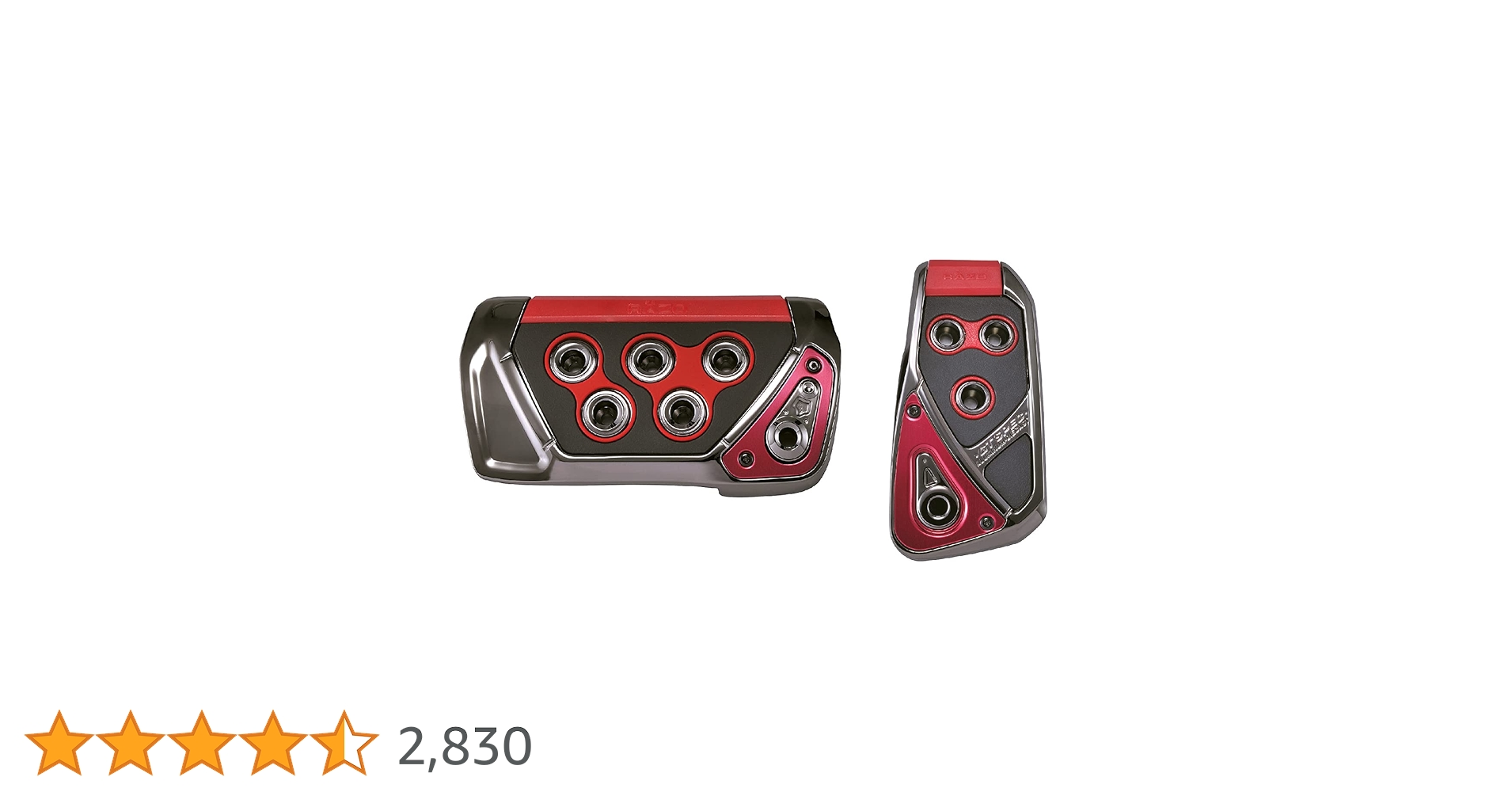 Amazon | カーメイト 車用 ペダルセット RAZO GT SPEC AT-SS RED