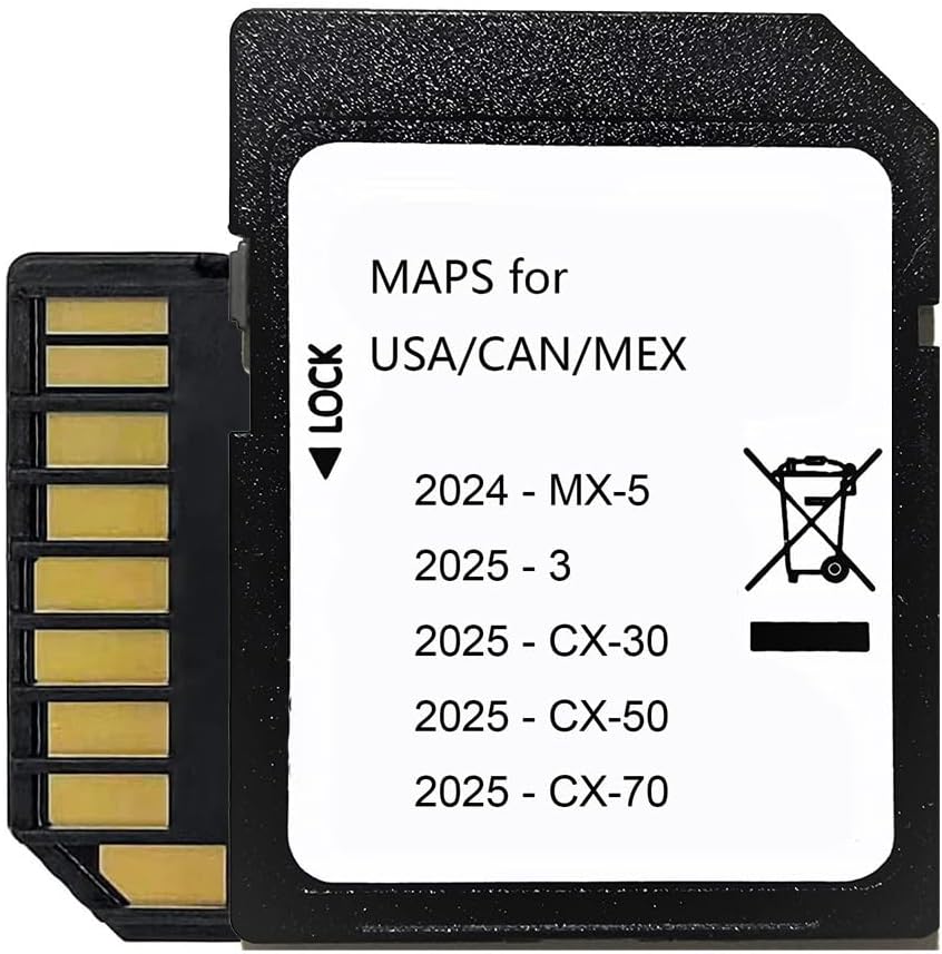 2025 Navigation SD Card,Compatible with 2024 - MX-5,2025-3,2025 - CX-30,2025 - CX-50,2025 - CX-70USA/CAN/MEX