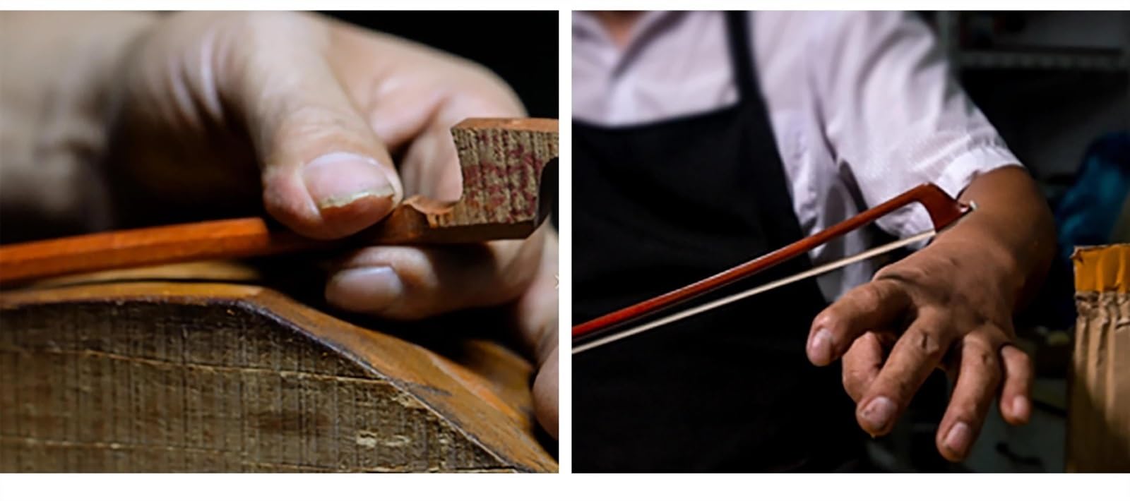 Parti Di Violino Archetto Per Violino In Legno Brasiliano 4/4 Nasetto In Ebano, Crine Di Cavallo Nero