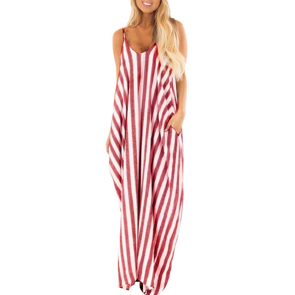 Maxi Dresses for Women, Casual Summer Sunflower Maxi Dress Strappy Irregular Hawaiian Boho Hippie Dress by BOLUBILUY