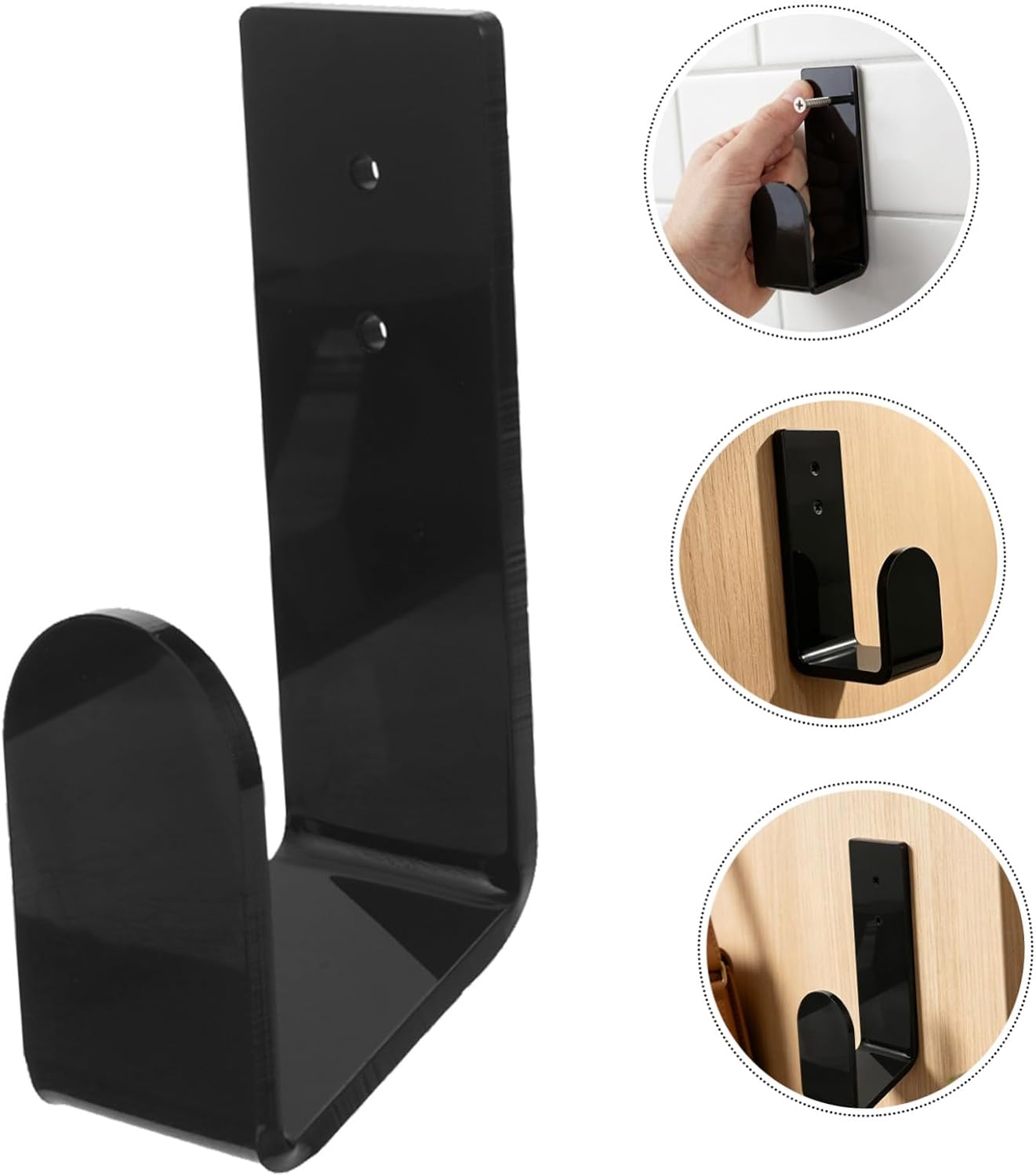 6pcs Wrestling Belt Wall Mount Display Rack, Acrylic Martial Arts Belt Display Holder with Effortless Installation and Scratch Prevention, for Sports Memorabilia Room Decor and Men
