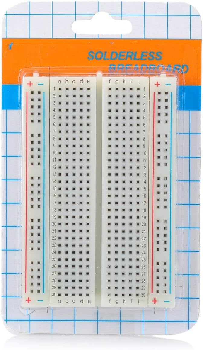 400 Tie Points Solderless Self-Adhesive Breadboard - Nickel Plated breadboard - For DIY Projects
