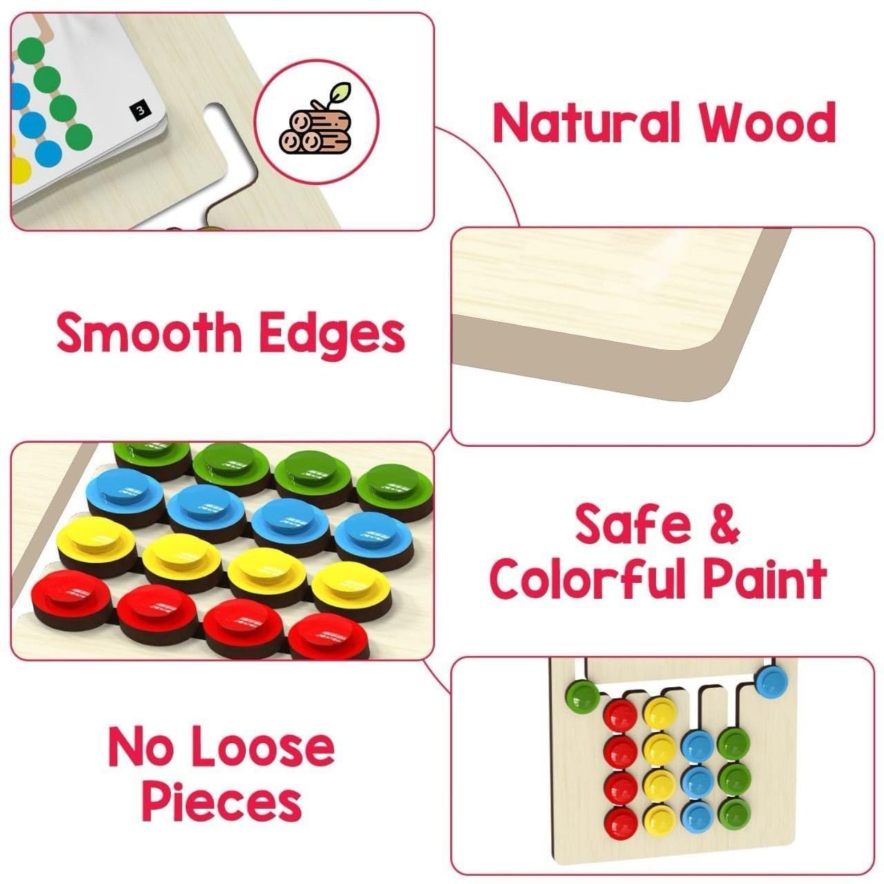 Niwlix Puzzle Board Game - Early Learning Toys for Kids -3