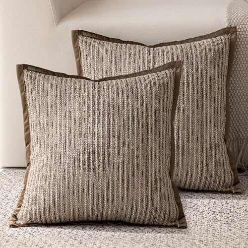 DWR 18x18 Decorative Throw Pillow Cover – Woven Textured Front