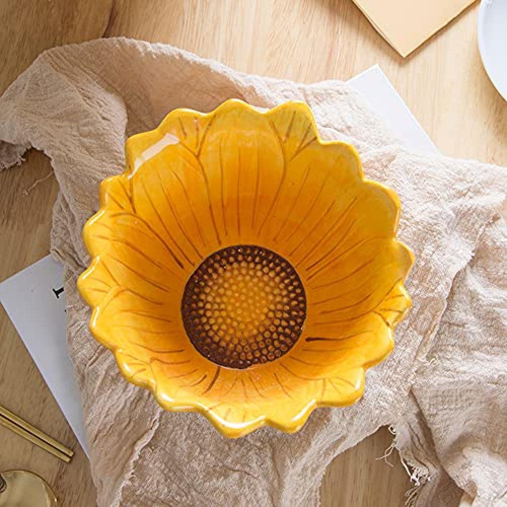  Sunflowers サラダボウル Amazon.com | Bicuzat 6-Inch Candy Bowls, Sunflower-Shaped Snack