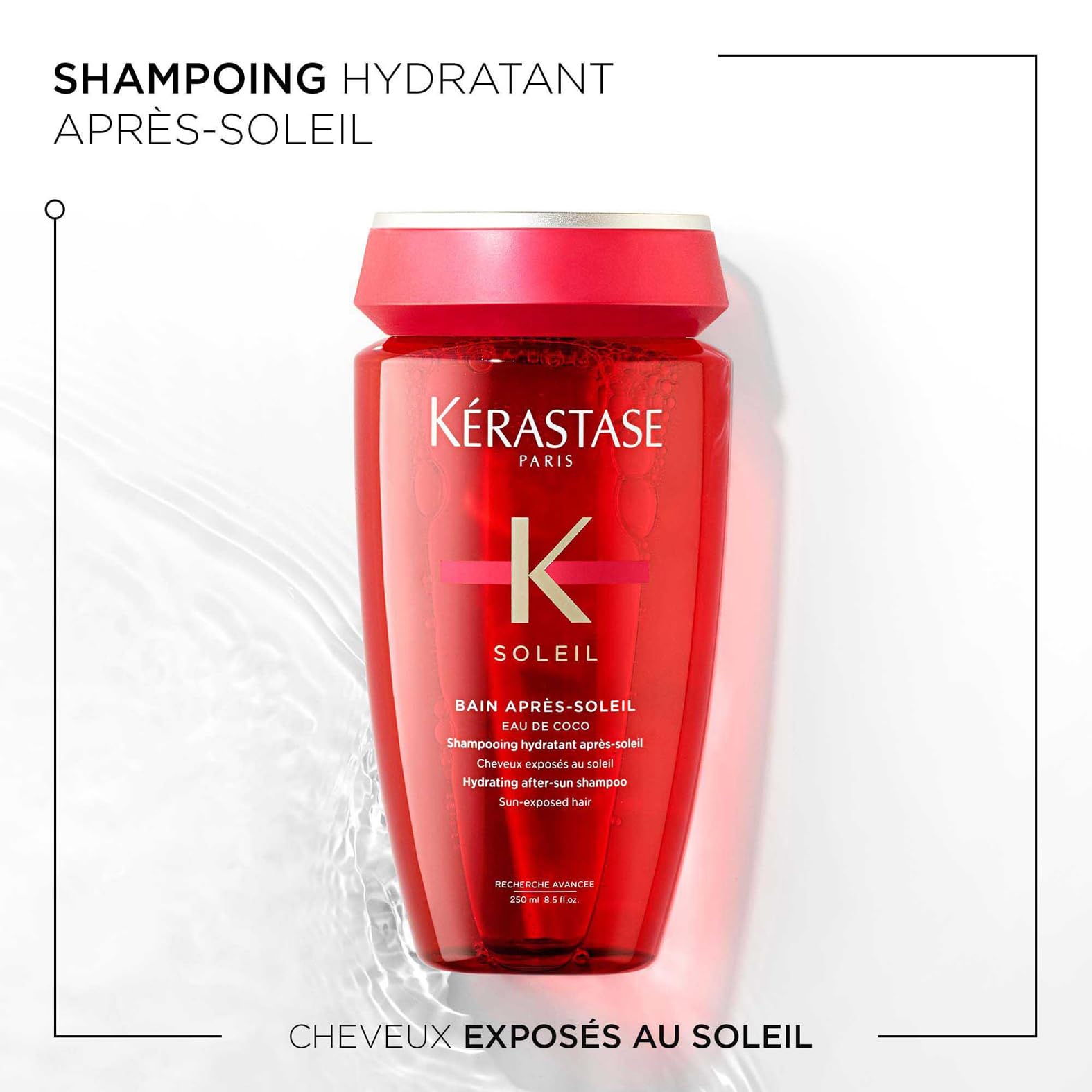 KÉRASTASE Soleil - Shampoing Soin avec Protection Solaire - Pour Tous Types de Cheveux - Bain Après-Soleil - 250 ml