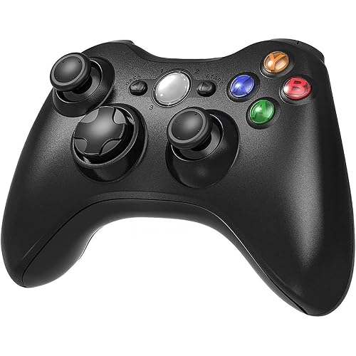 Etpark Wireless Controller for Xbox 360, Xbox 360 Joystick Wireless Game Controller for Xbox 360 & Slim Console and PC Windows XP/7/8/10(Black)