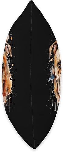 Miniatura 2 de American Bully watercolor gift for dog women Colorido American Bulldog - Cojín de acuarela de 18 x 18 pulgadas, multicolor