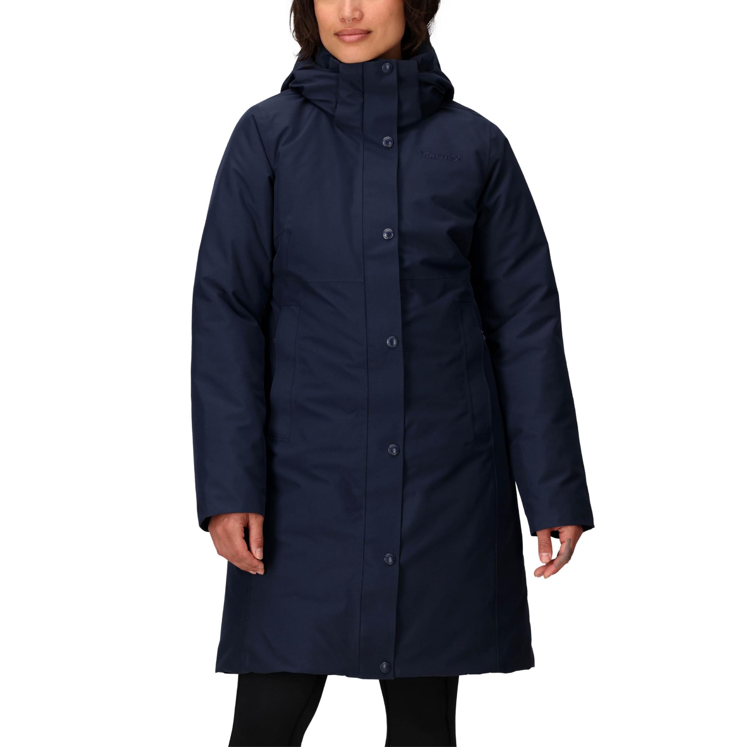 Marmot Women's Chelsea Waterproof Down Rain Coat, Fill Power 700