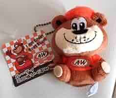 ぬいぐるみ A&W ぬいぐるみ・人形】1980s A＆W グレートルートベア ルーティ