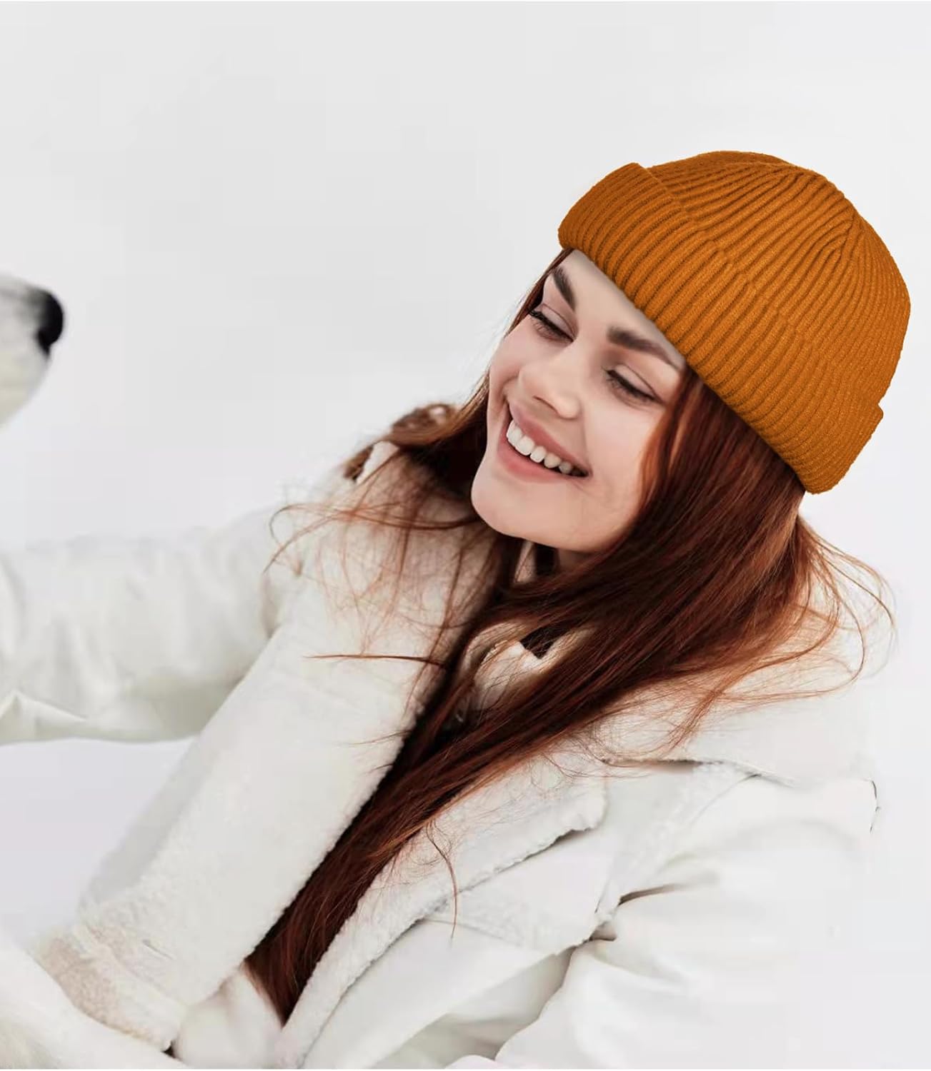 ROYBENS Wool Fisherman Beanie for Men Women, Knit Cuffed Fleece Lined Beanies Winter Warm Hat Skull Cap Unisex - Image 6