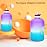QuiFit Motivational Gallon Water Bottle - with Straw & Time Marker BPA Free Large Reusable Sport Water Jug with Handle for Fitness Outdoor Enthusiasts Leak-Proof (Purple/Blue,1 gallon)