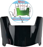 Vista 14 de Visera de casco de fútbol mini transparente con clips de ajuste universal para coleccionistas y exhibición