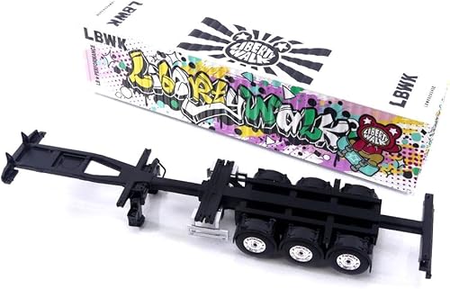 Miniatura 7 de MINI GT MB Actros con contenedor de 40 pies LBWK Kuma Graffiti blanco con gráficos 164 modelo fundido a presión por True Scale Miniatures MGT00333L