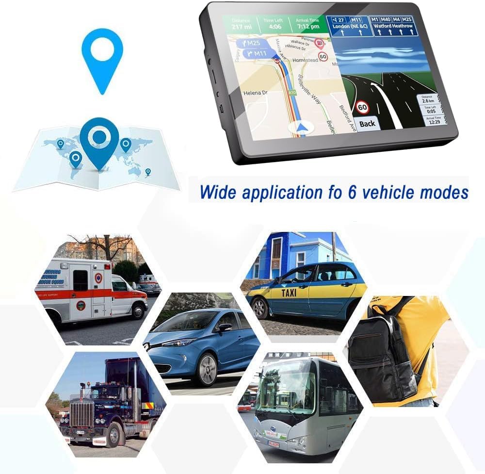 GPS navigatiesysteem voor auto, vrachtwagen, navigatie auto, 7 inch