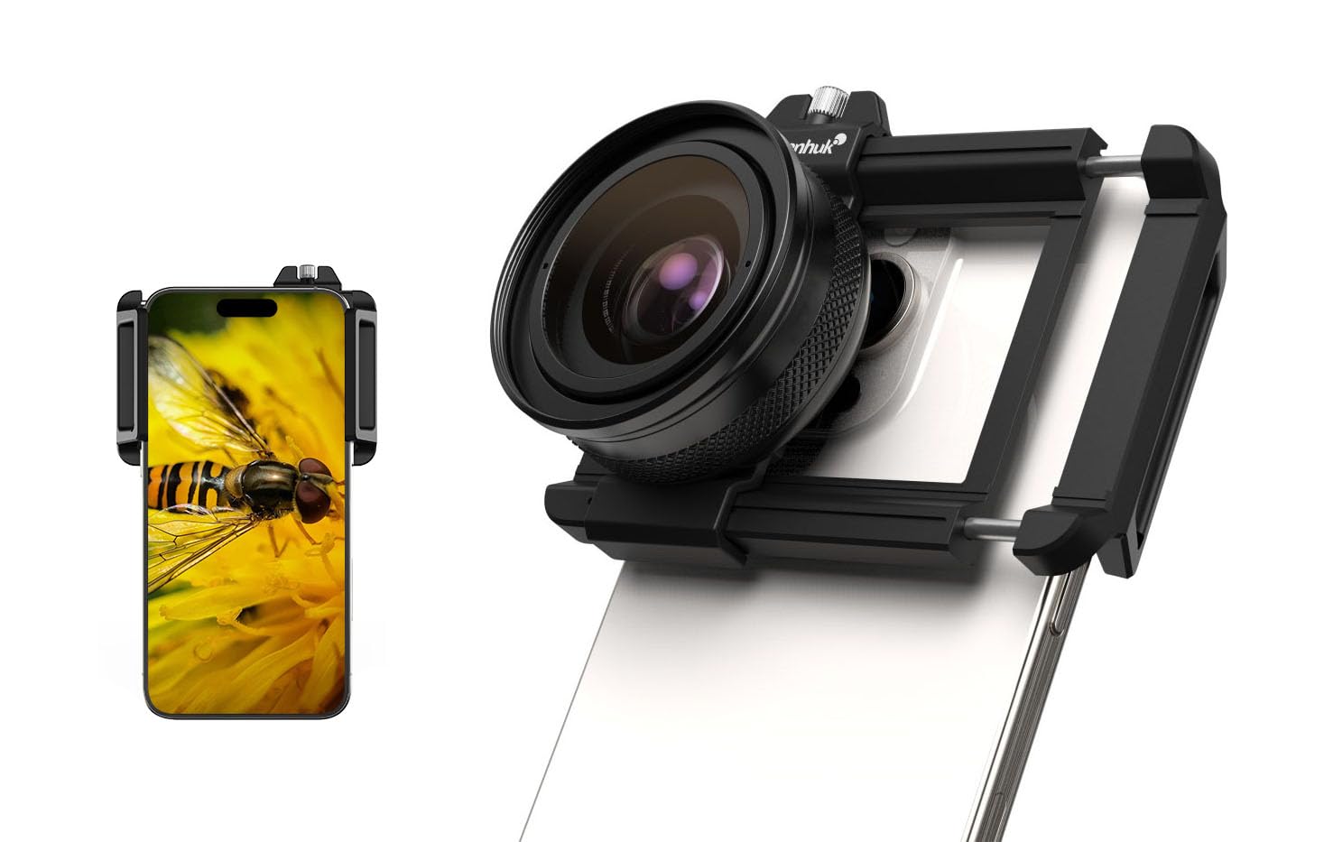 Levenhuk Kelvin TMC15 Microscopio Smartphone 10-20x Aumento Óptico, Lente Macro con Clip para Fotografía Primer Plano, Distancia Enfoque 1,5cm, Ultraligero, Accesorios Incluidos | Levenhuk - ref. 86479 - 5905555027807 - MarrÃ³n