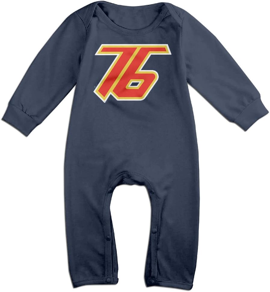 Baby Boys Girls Overwatch Soldier 76 Logo Long Sleeve One-piece Baby Bodysuit Baby Clothes Bodysuit Romper