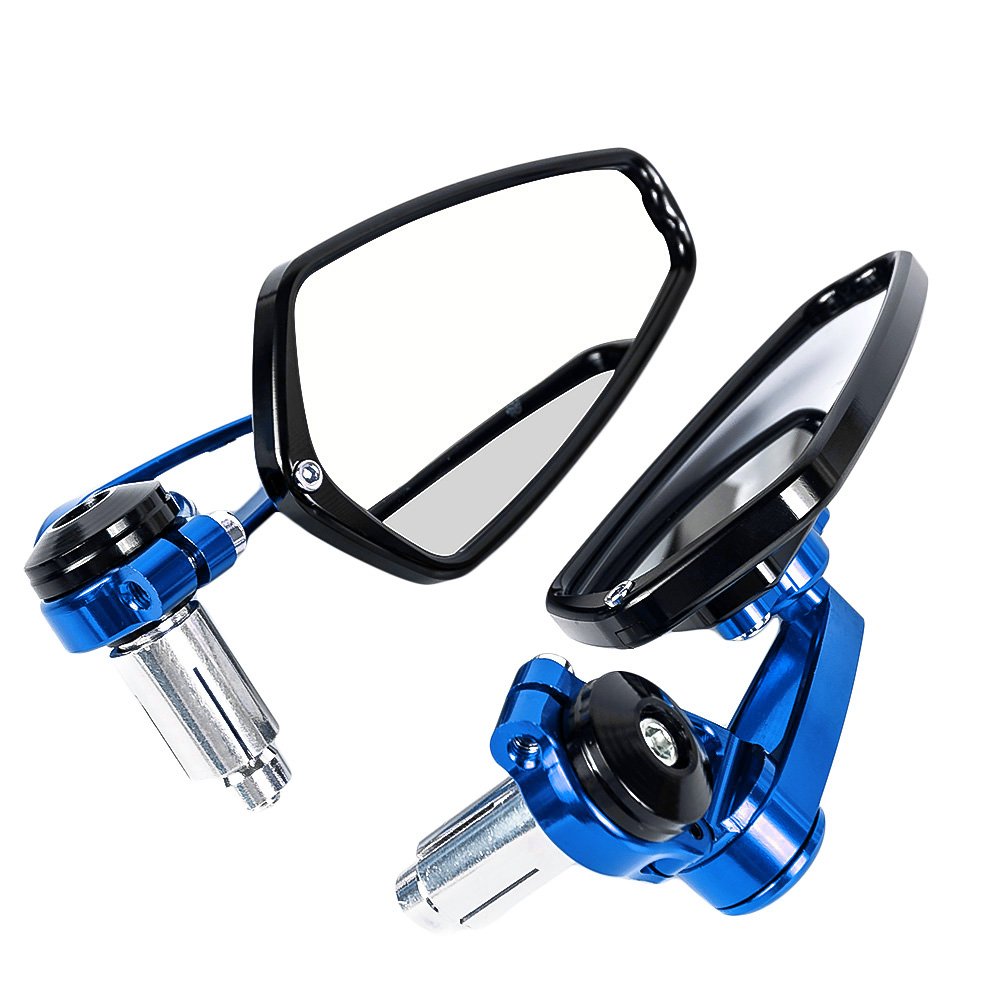 aluminium rétroviseur extrémité du moto guidon 22mm pour Yamaha pour Kawasaki