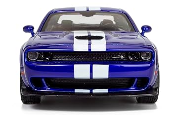 Dodge Challenger ミニカー 青と赤のストライプ 1/18 Amazon.com: All Star Toys 2018 Dodge Challenger SRT Hellcat