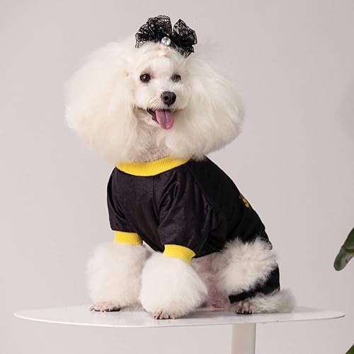 Miniatura 7 de CuteBone Pijamas suaves para perros, ropa para gatos, ropa linda para cachorros, pijama para mascotas, mameluco P264S de seguridad, talla S