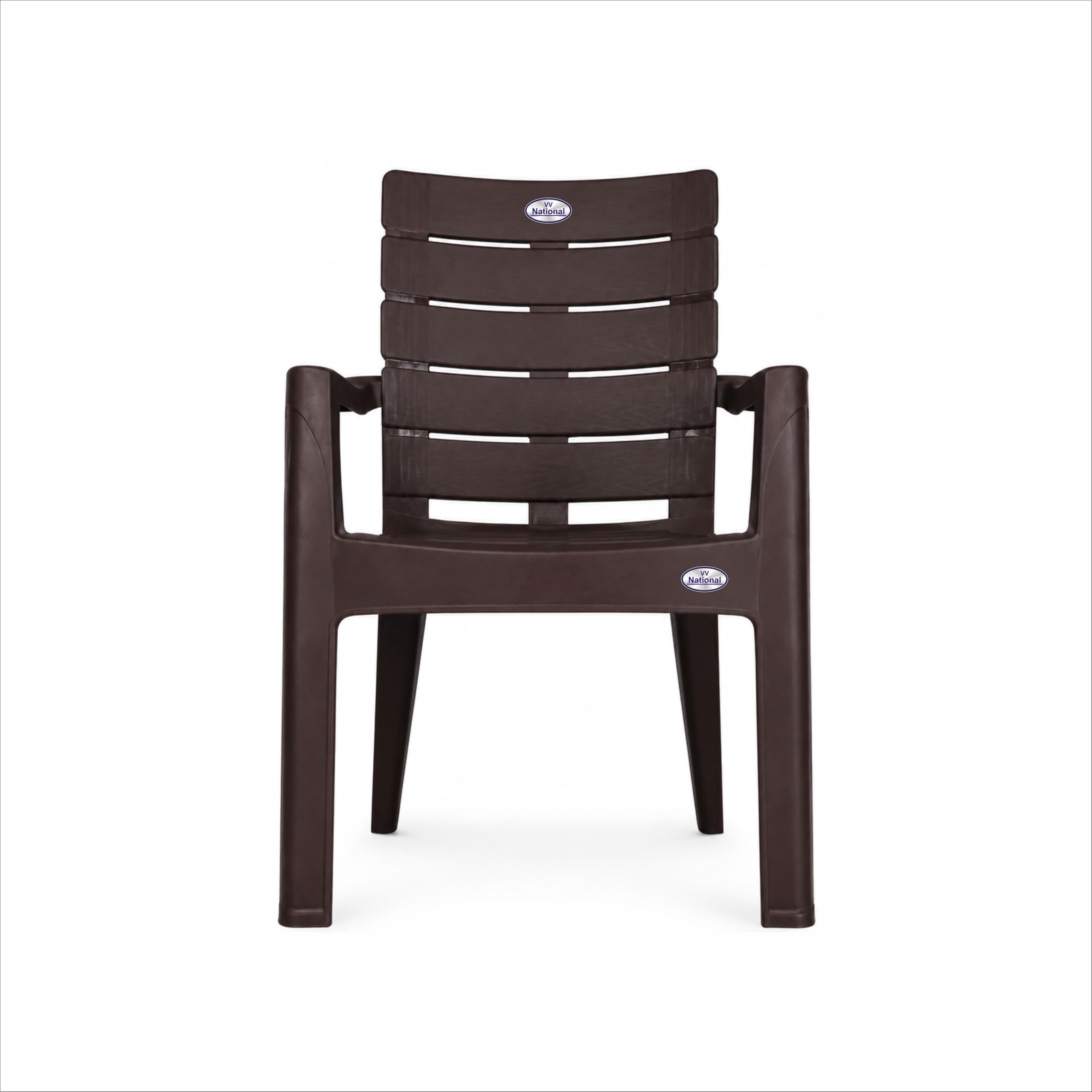 VV National Mayor Premium Brown Plastic Arm Chair for Home, Office & Outdoor Use – Heavy Duty Comfortable Polypropylene Chair | Elegant Modern Design-image-24