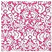 Pink Damask Beverage Napkins, 16ct