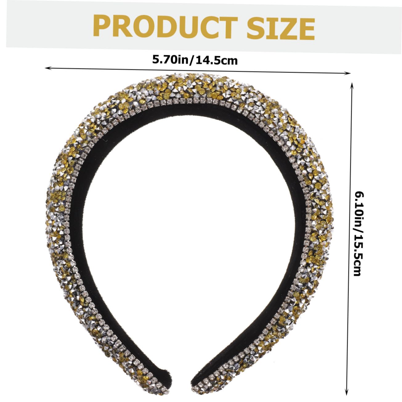 Didiseaon 3 Piezas diadema con strass y ala ancha diadema turbante lazos para el cabello de niña tiara banda para el cabello delicada de fiesta delicado Decorar joyas