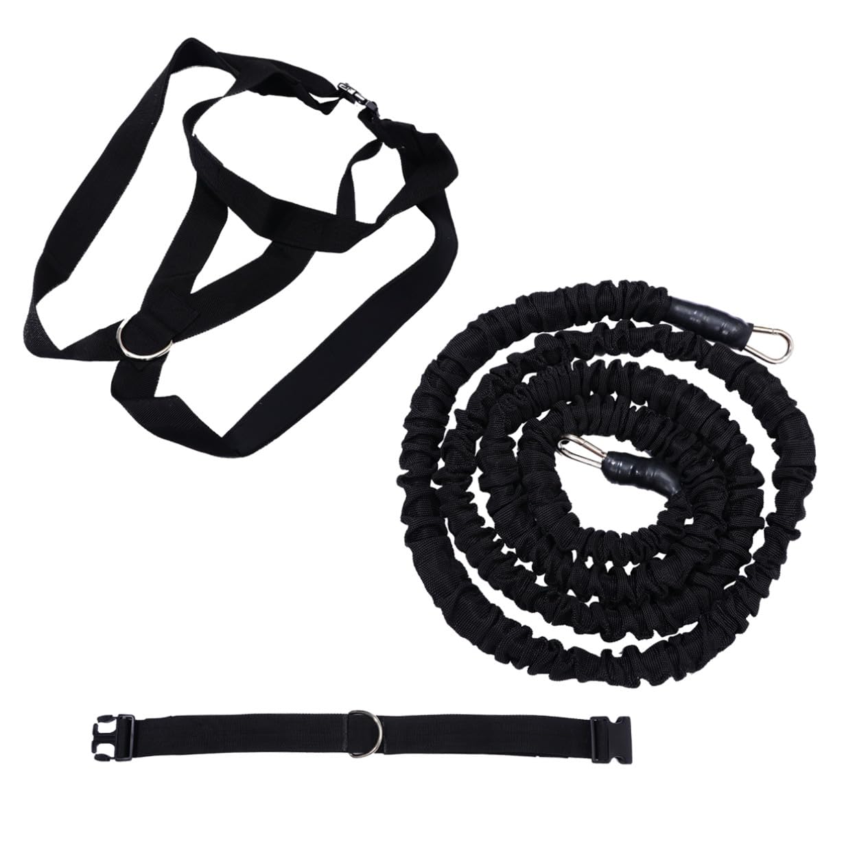 Yoga Trainingsseil mit Widerstandsband, Schwarz 1 Satz