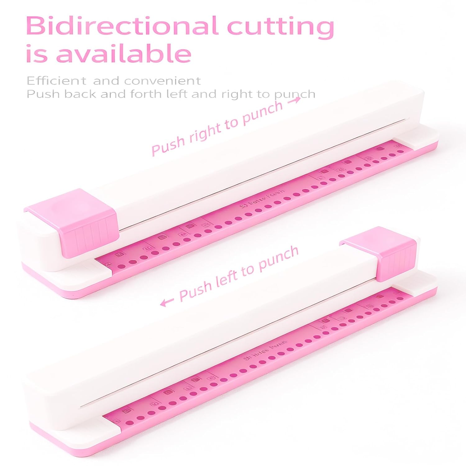 30 Holes Punchersliding Light Duty Paper Puncher Portable Hand Hold Large Capacity 5 Sheets Hole Punches Paper Punches Manual