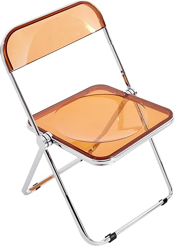 Miniatura 8 de Sillas plegables de acrílico transparente, sillas de acrílico moderno transparente, peso de carga de 200 libras, asiento de sala de estar de
