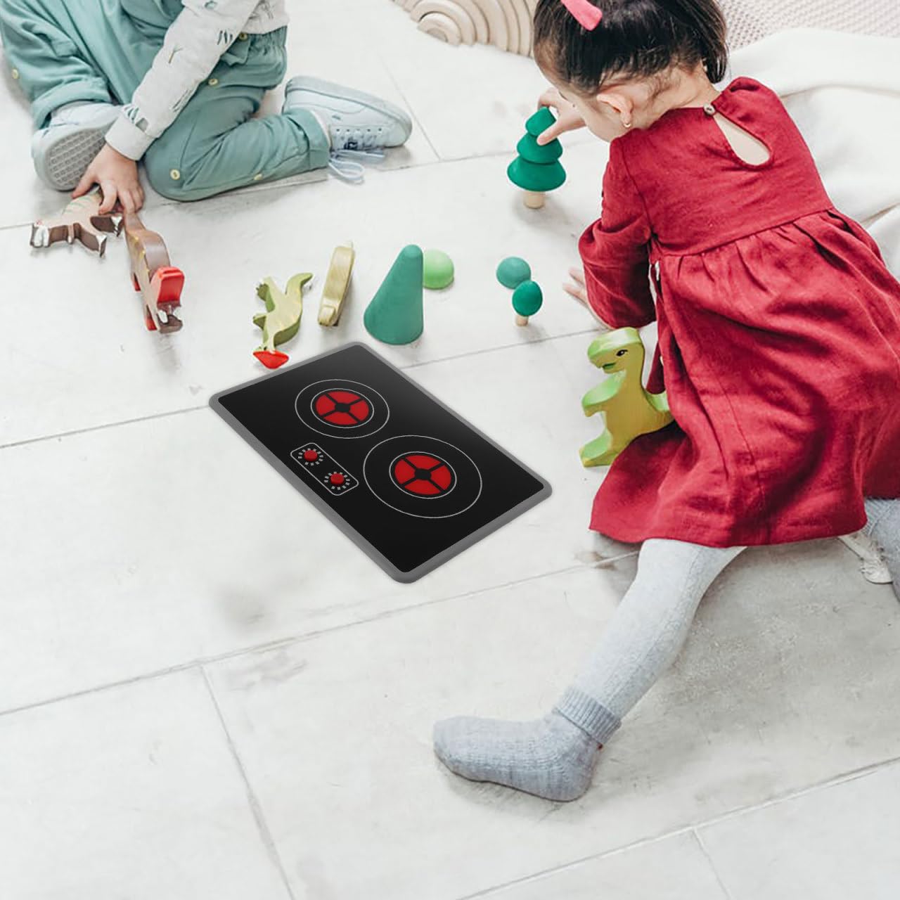 DECHOUS Fornello a induzione Mini utensili da cucina a induzione, fornello a induzione luminoso, accessorio da cucina in plastica