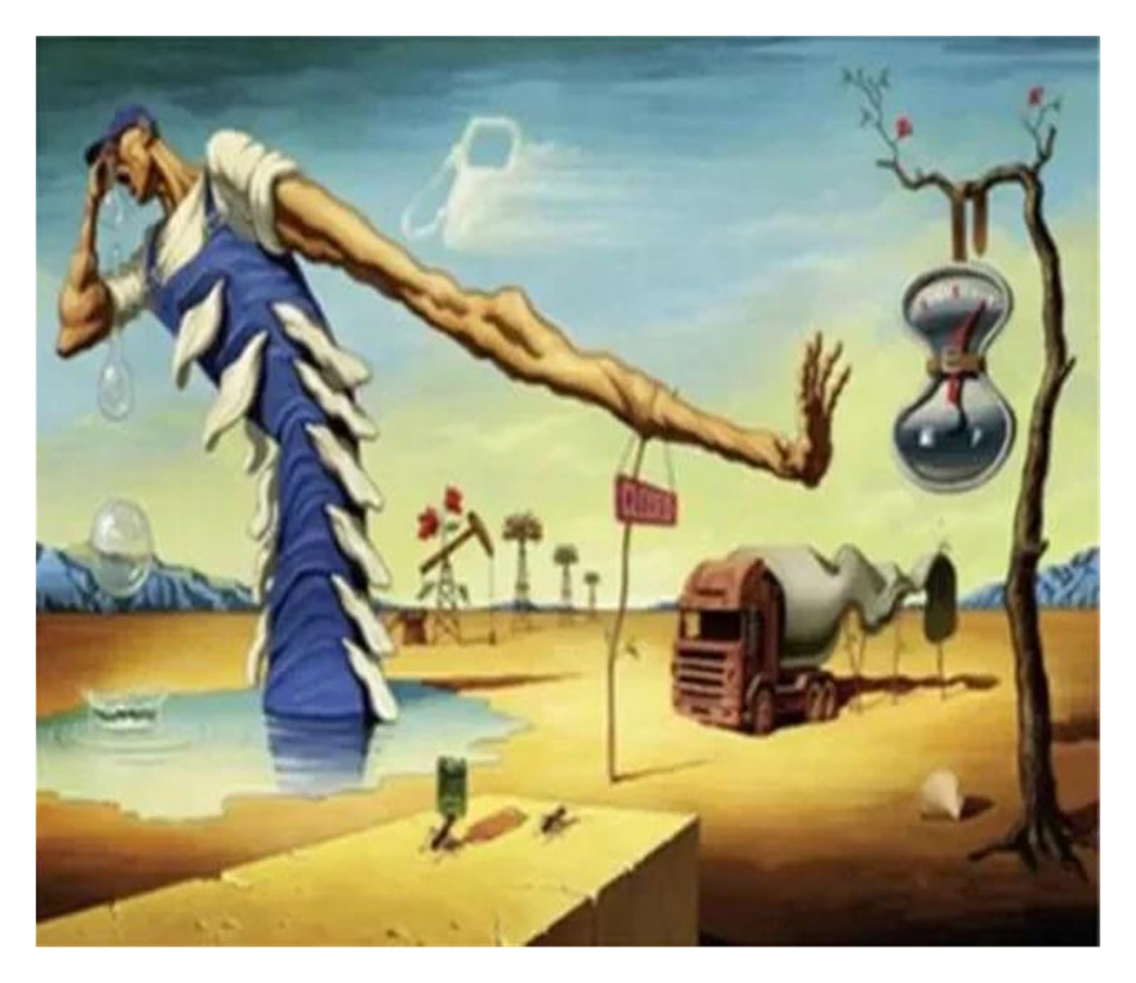 Cuadro de Salvador Dalí XENITE en lienzo HD, alta definición surrealista para pared de dormitorio