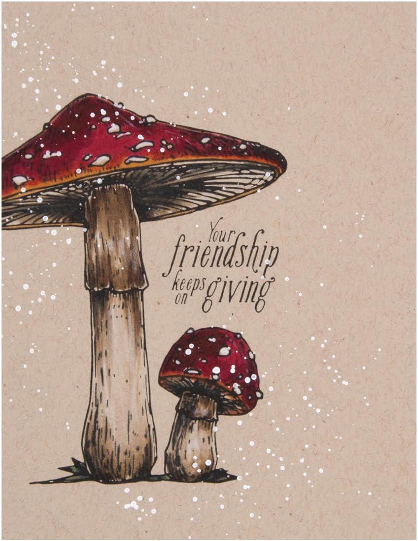 Spellbinders BP-081 Mushroom Duo Press Plate & Die Set from The BetterPress Autumn Collection
