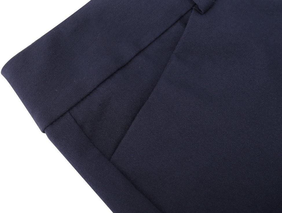 SATINATO Women's Straight Pants Stretch Slim Skinny Solid Trousers Casual Business Office - Image 4