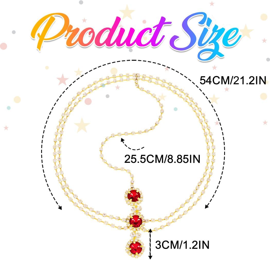 Brishow Rhinestone Gold Head Chain Jewelry Wedding, Rave Crystal Forehead Headpiece, Hair Accessories for Women