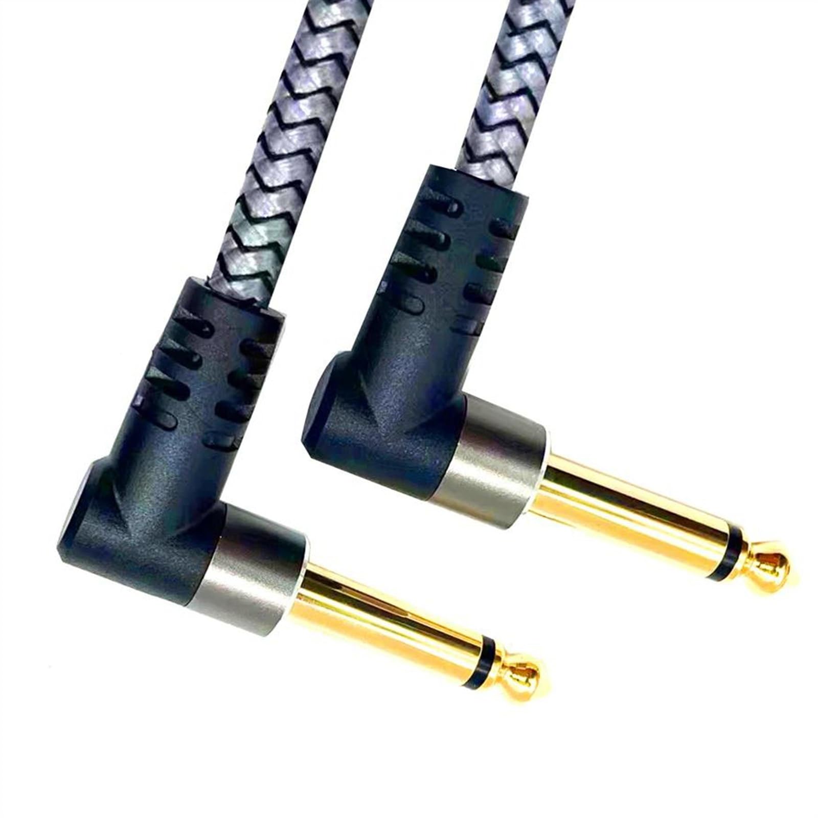 Cavo Amplificatore Audio Stereo Mono Da 6,35 Mm Ad Angolo Retto Ad Angolo Retto Per Tastiera Chitarra Cavo Audio per Strumento Chitarra (Color : 2m)