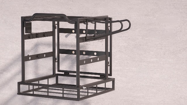WFX Utility™ Power Tool Organizer Wall Mount, Lawn Tool Storage Rack For Leaf Blower Weed Eater Battery Charger Yard Tool Storage Organizer With Storage Hook For Hanging Basement Garage Trimmertool W117755917