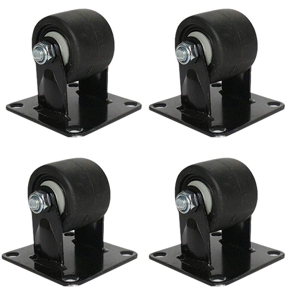Roulettes industrielles pivotantes a plaque superieure pour deplacer les charges