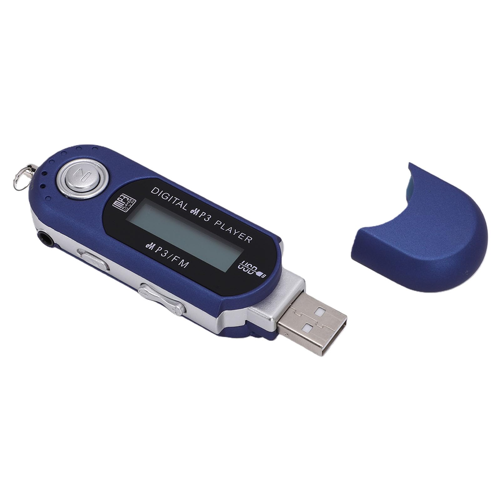 Tangxi USB 2.0 MP3 Player with Earphone, USB MP3 Music Player Stick with FM Radio, Support 32GB TF Card, Portable LCD Screen for Sports Running (Blue)-image-40