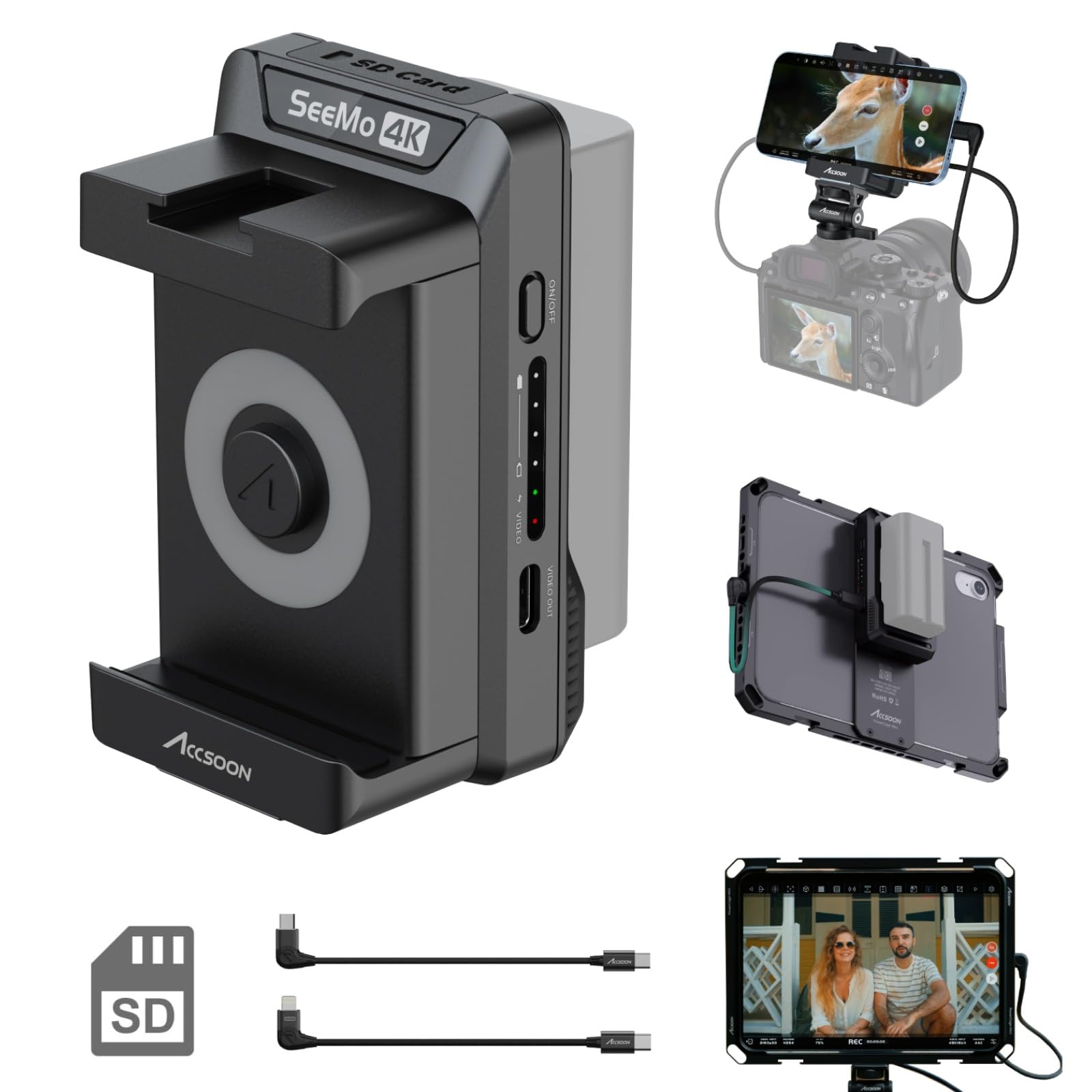 Amazon.com : Accsoon SeeMo 4K HDMI Adapter Video Transmission