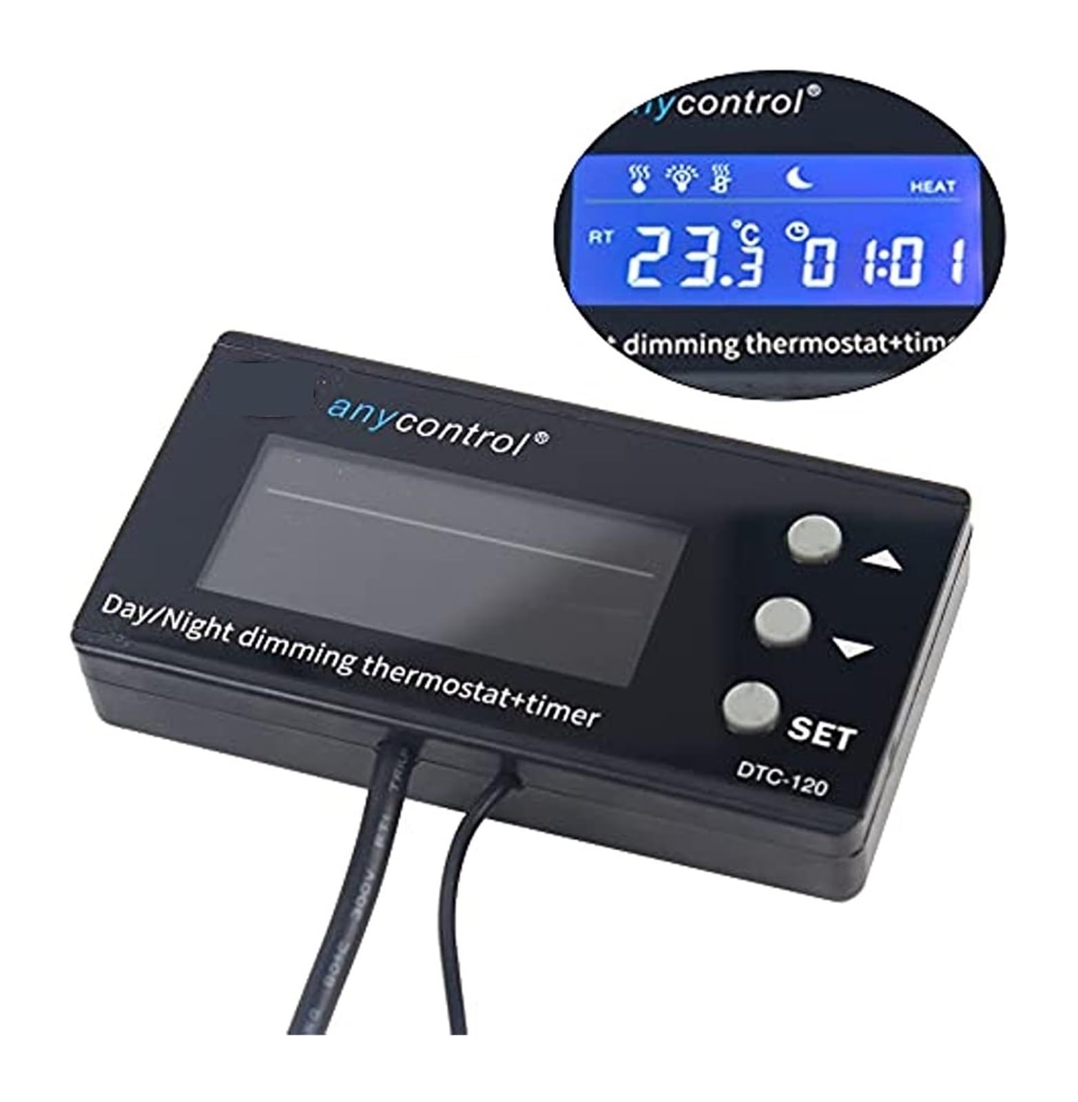 Termostato LCD digital, controlador de temperatura for terrario reptiles Para uso de bricolaje