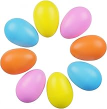 LovesTown 8PCS Plastic Egg Shakers, Musical Instruments for Kids Plastic Egg Toy Maracas for Toddlers Hand Percussion Musical Eggs Easter Basket Stuffers