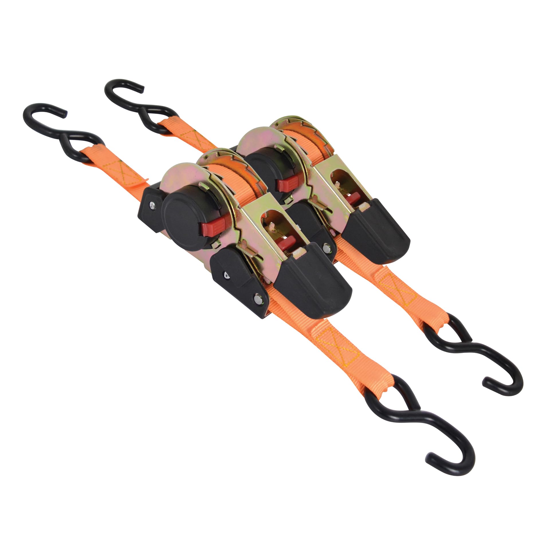 Carpoint Ratchet Strap Automatic 3m 2-pieces, Orange