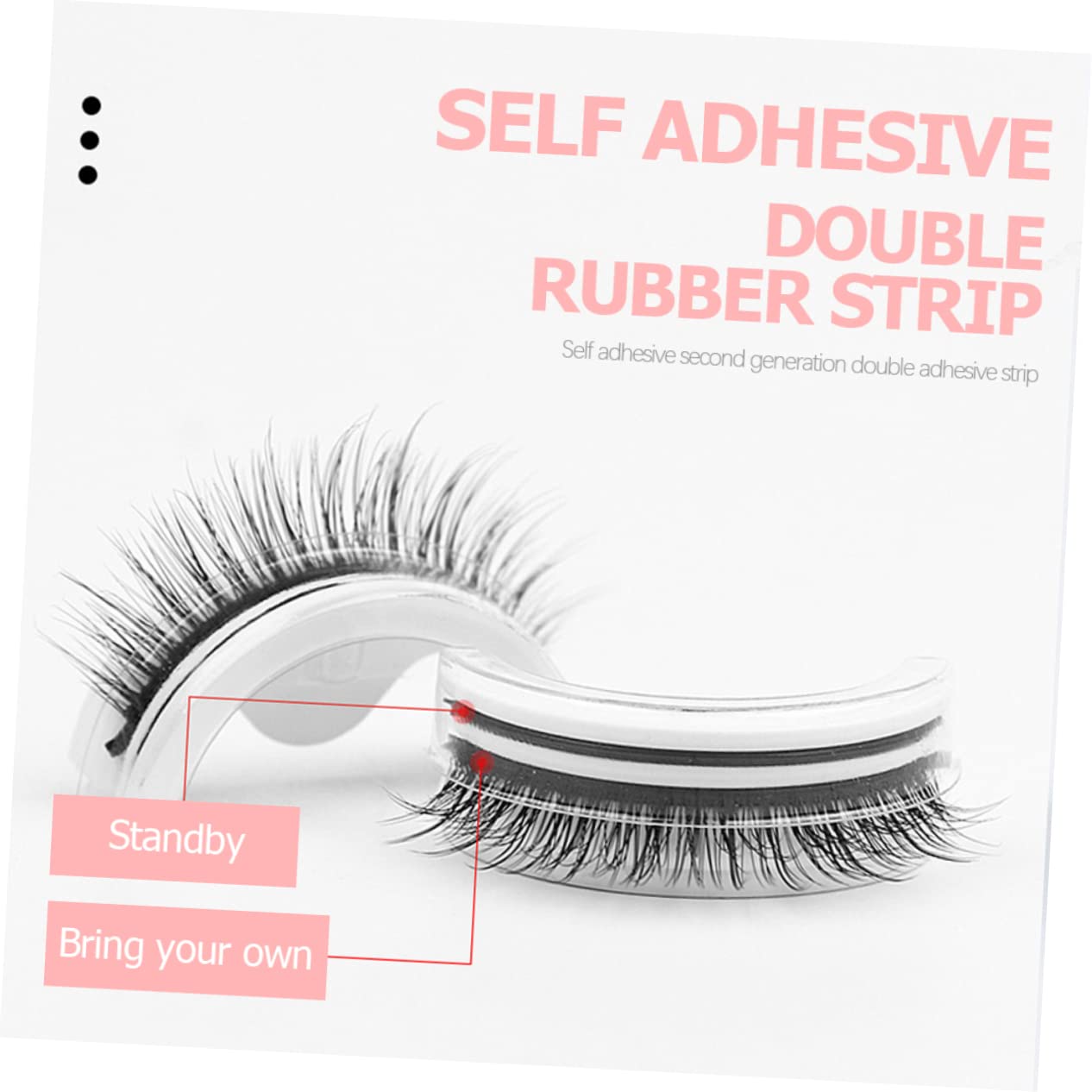 FOMIYES 3 Set Di Ciglia Finte Autoadesive Riutilizzabili Dallaspetto Naturale Applicatore Di Ciglia Finte Spesse E Soffici A Lunghezza Intera Set Di Estensioni Per Donne 3 Paia*3