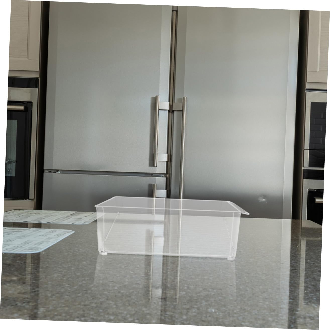 Contenedor para Nevera con Tapa Hermética Transparente y Apilable Organizador Práctico para Almacenamiento de Alimentos Frescos Cocina Fácil Limpieza y Capacidad Adecuada