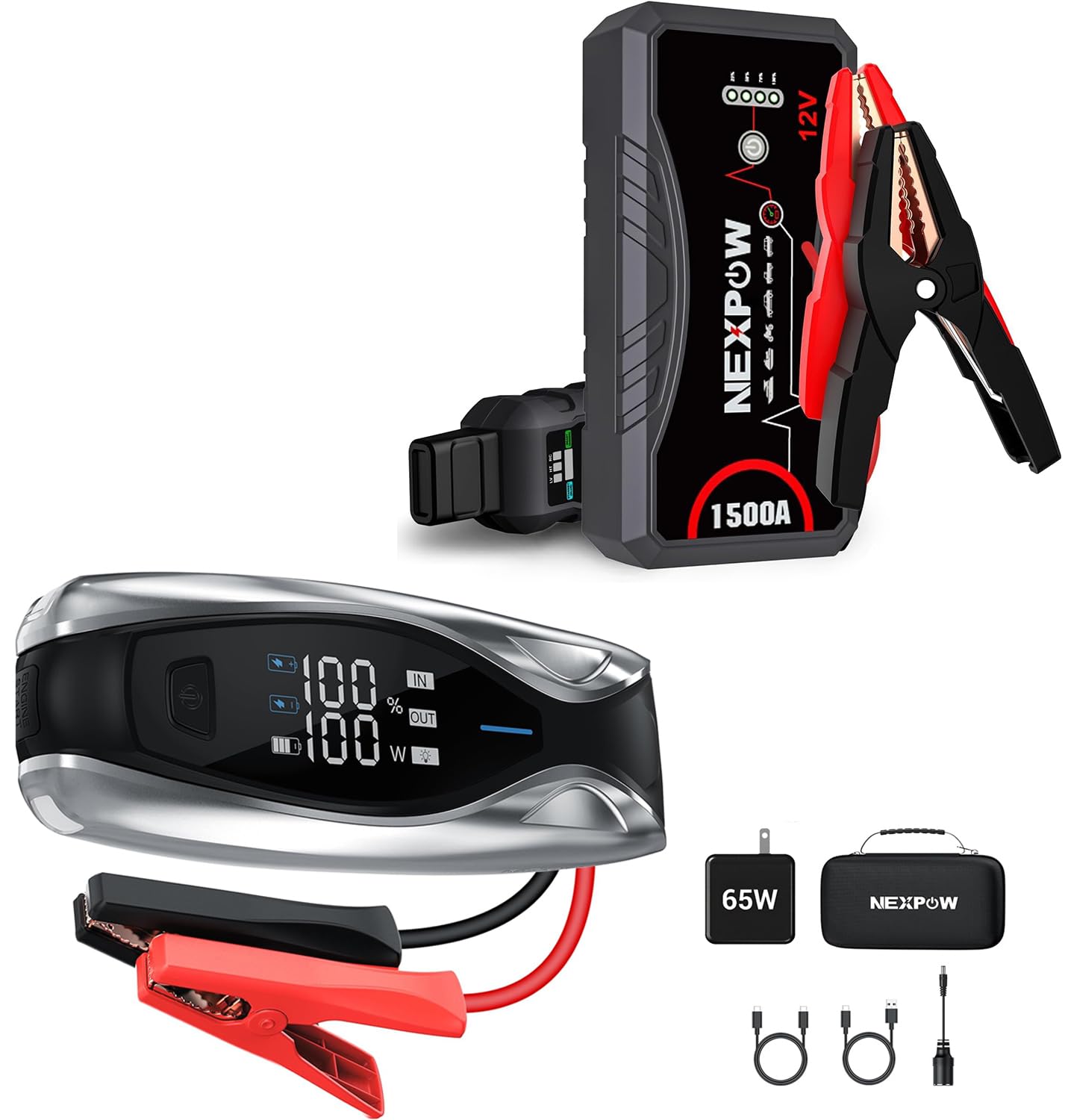 NEXPOW X7 10000A Jump Starter Q10s 1500A Portable Jump Starter