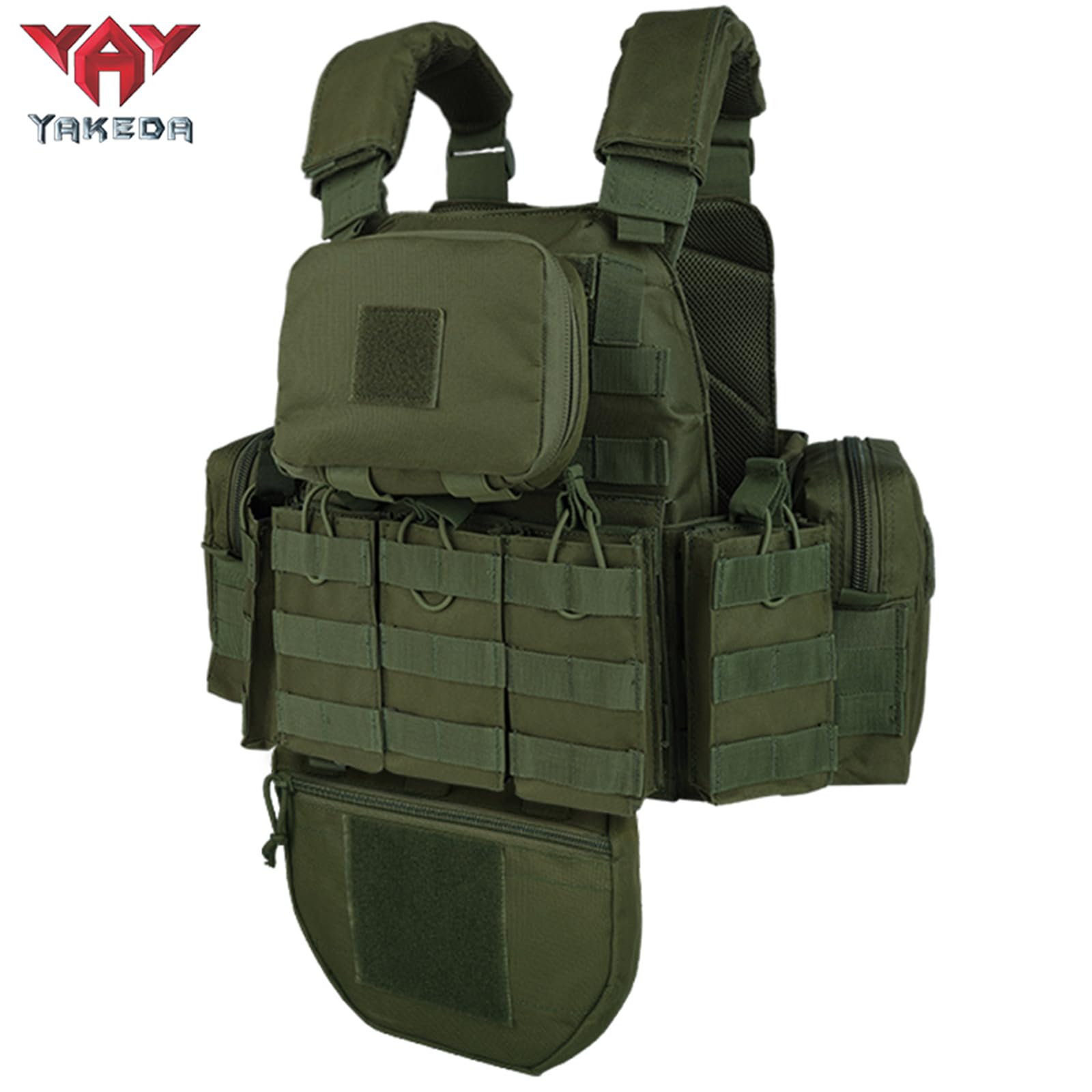 YAKEDA Outdoor Removable CS Training Vest, Molle Breathable Training Quick Adjustable Game Vest