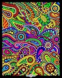 Stuff2Color Paisley - 16x20 Fuzzy Velvet Coloring Poster