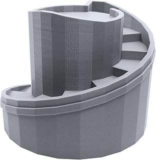 EnderToys Tower with Staircase, Terrain Scenery for Tabletop 28mm Miniatures Wargame, 3D Printed and Paintable